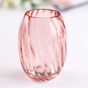 Hand blown glass vase or candle vessel